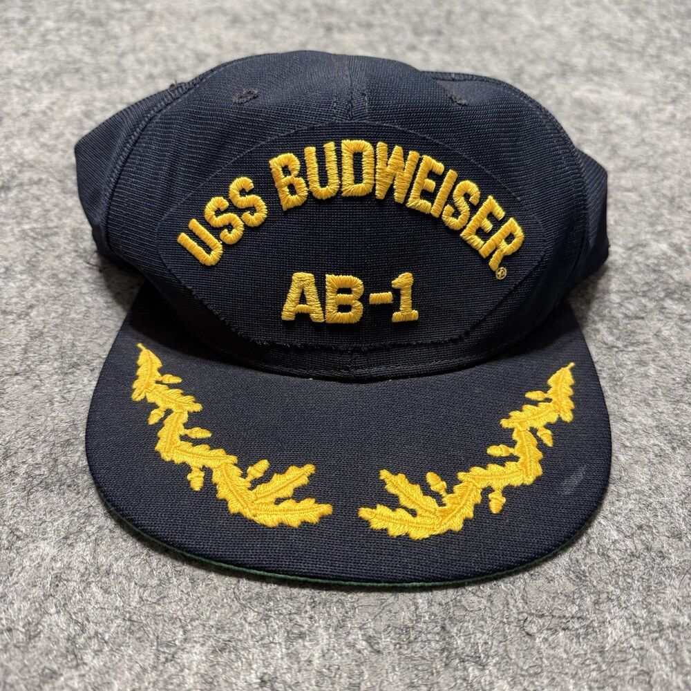 Vintage 90s New Era Snapback Size Medium Large Adjustable Budweiser Made In USA